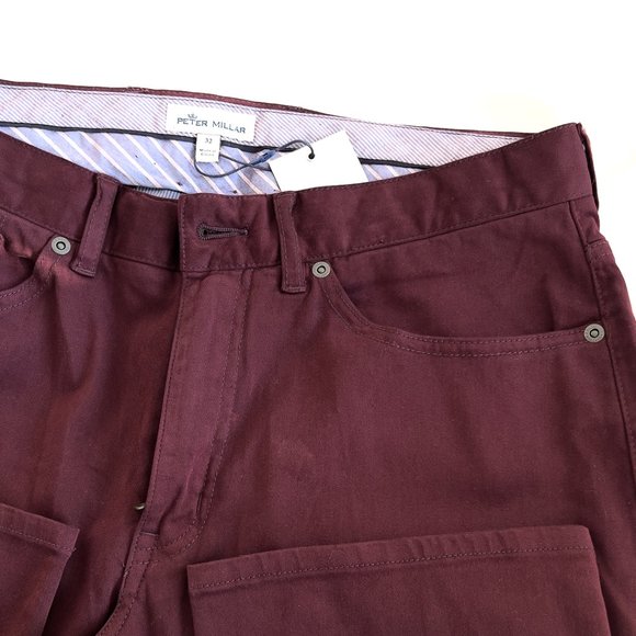 NWT Peter Millar Ultimate Sateen Five-Pocket Pant Men's Size 32 - Picture 1 of 8